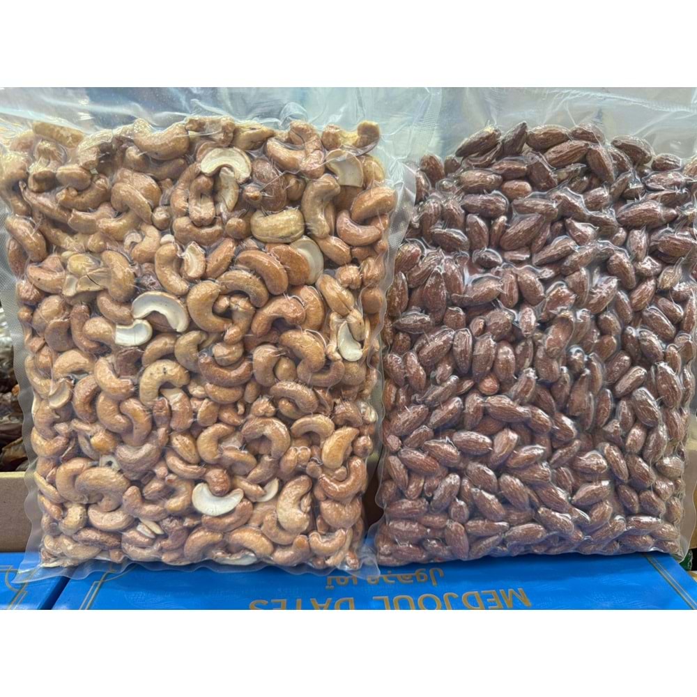 2 Lİ DUBLE LÜX KARIŞIK KAJU BADEM 1 KG